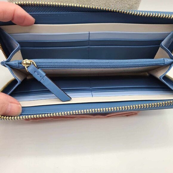 Radley London Happiness Comes In Waves Zip Around Matinee Wallet NWT!  NEW! - Picture 3 of 13